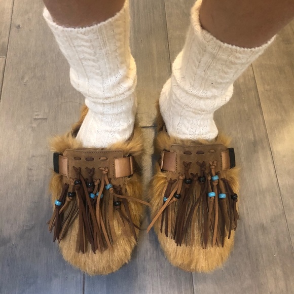 ALANUI FAUX FUR SLIDES SIZS 8 - Picture 7 of 7